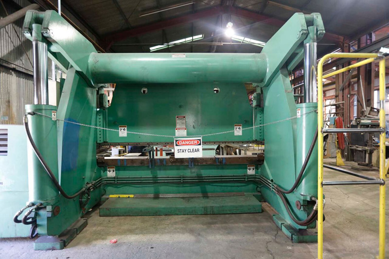 Our 600 tonne press brake is ideal for heavy metal forming applications